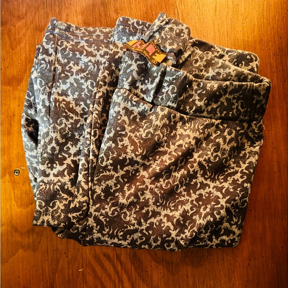 Blue Patterned leggings
